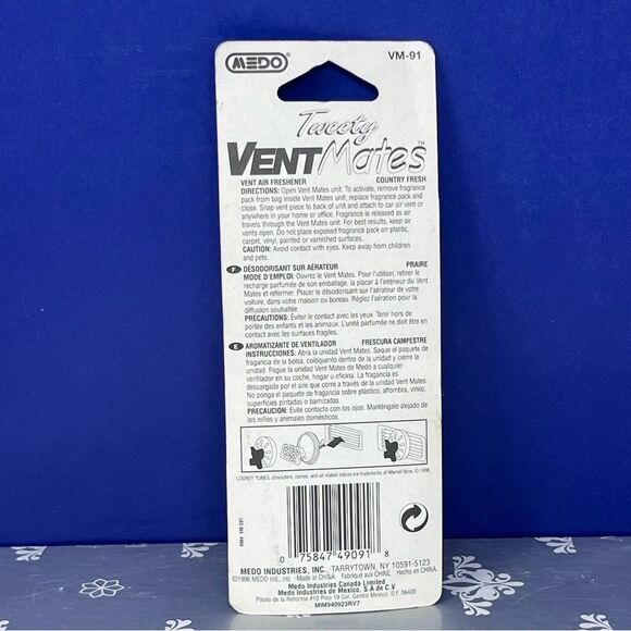 1996 Tweety Vent Mates Air Freshener vintage New - Picture 5 of 6